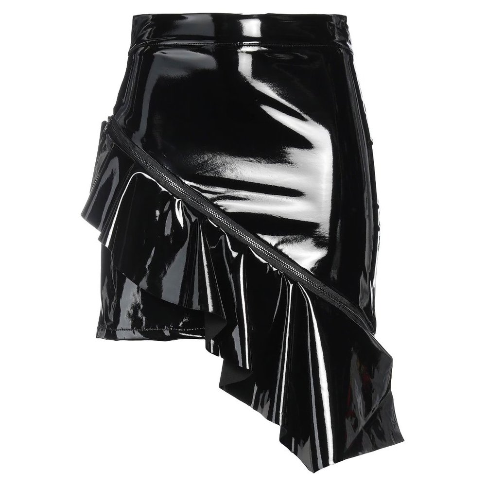 VANESSA SCOTT Black Asymmetrical Skirt Sz Small